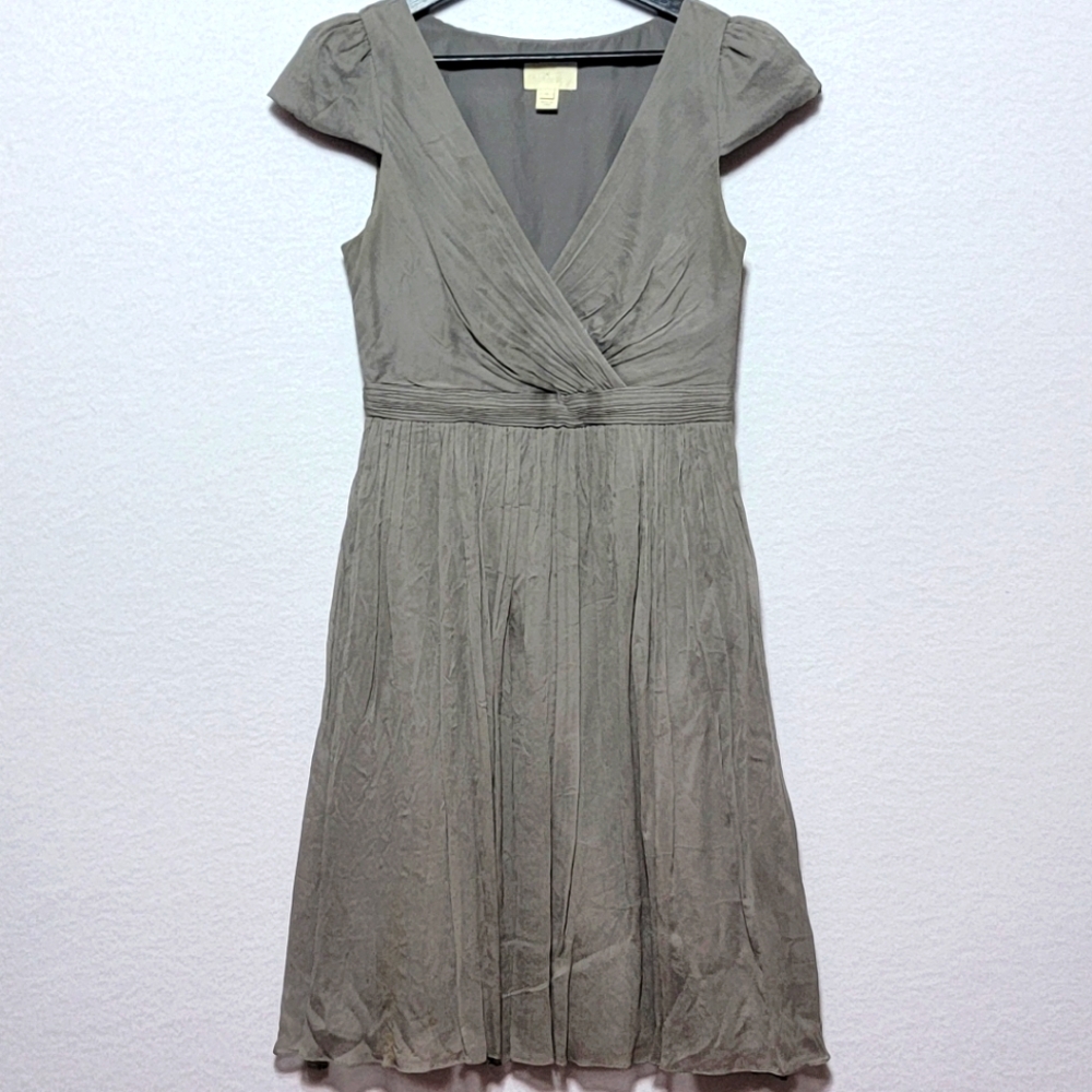 J. Crew Pure Silk Gray Women's Dress SIZE 6. #766